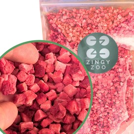Strawberries Freeze Dried Large Pieces XL 300 g Freeze Dried Strawberries Dried Gluten Free Dried Fruits Dried Strawberries Fresh Pure Strawberry Freeze Dried Strawberry ZingyZoo