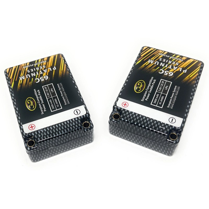 Scorpion 2 Pk Competition 5600mAH 7.4V/2S 3P LiPo Battery Power