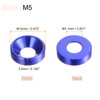 QUARKZMAN 30pcs M5 Anodized Aluminum Alloy Countersunk Washers Screw Seals