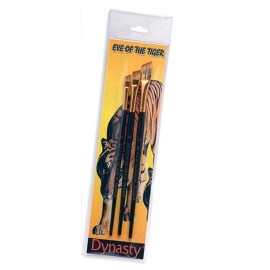 Dynasty Eye Of The Tiger SET "C" Angle Paint Brushes 1/4"- 3/8"- 1/2" (06527)