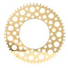 Folding Bicycle Chainwheel Smooth Fastness AntiCorrosion Wearproof Bike Chainring(Titanium Gold