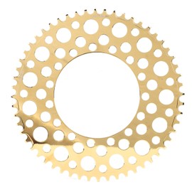 Folding Bicycle Chainwheel Smooth Fastness AntiCorrosion Wearproof Bike Chainring(Titanium Gold )
