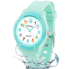 Edillas Kids Analog Watch for Girls Boys,Children Waterproof Learning Time Wrist Watch Easy to Read Time Wrist Watches for Kids Girls Boys