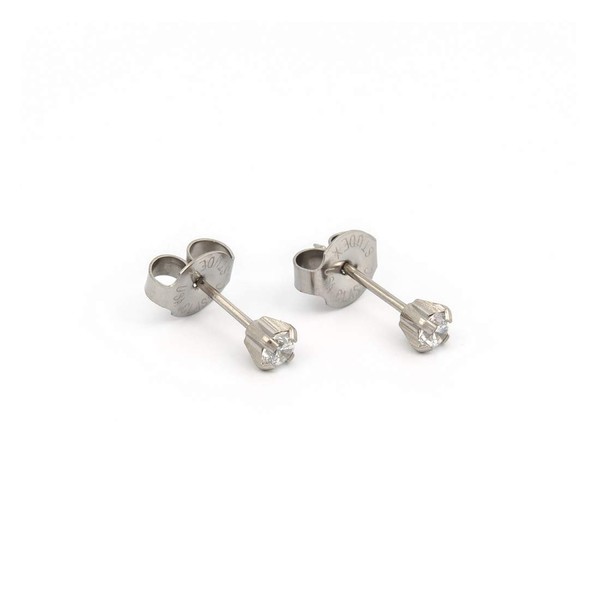 Cubic Zirconia 3mm Stainless Steel Personal Piercer