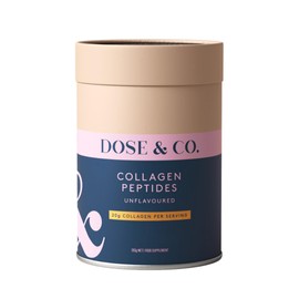 Dose & Co Pure Collagen Peptides Powder – Unflavoured, 283g | Bovine Collagen Peptides Type I & III (Peptiplus®) | 12g Protein per Serving | Skin Hair & Nails Support | Halal Keto Friendly