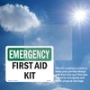 First Aid Kit OSHA Emergency Vinyl Decal Label 7 Inch
