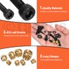 Tanstic 595Pcs M2 M2.5 M3 M4 M5 Hex Socket Head