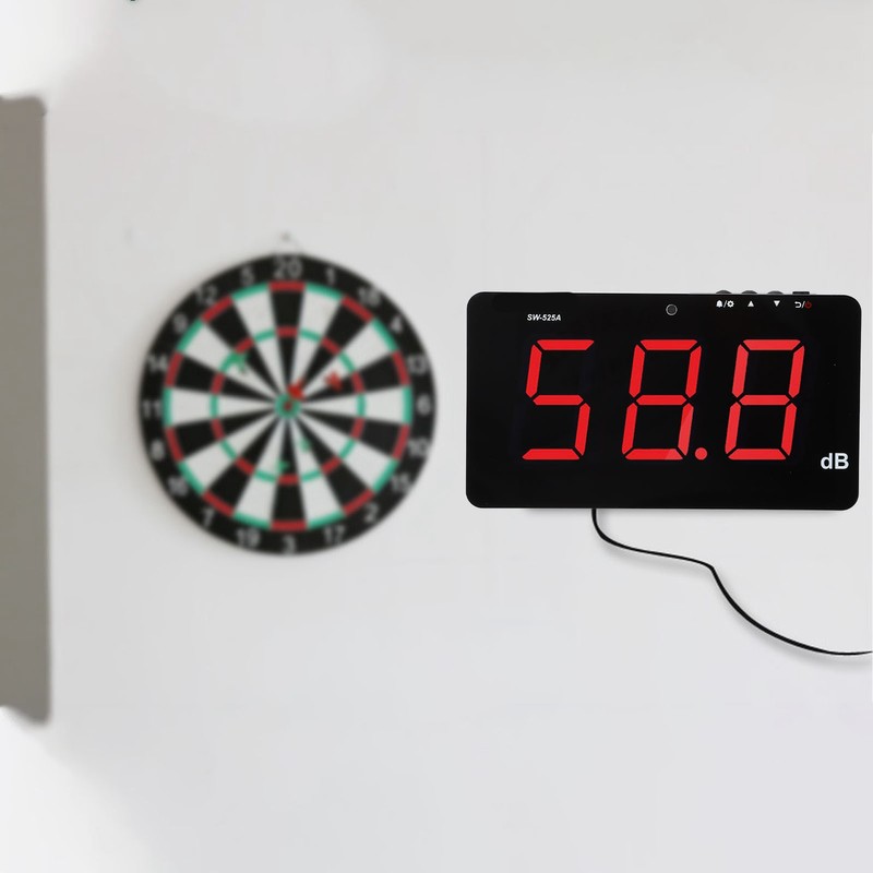 Wall Mounted Decibel Meter 9.6in LCD Display Screen 30‑130dB Sound