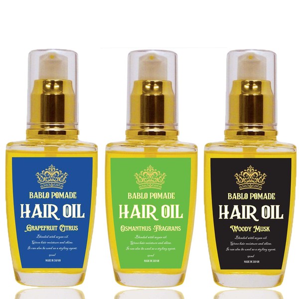 BABRO POMARD Hair Oil for Men Non-Rinse Styling Hair Balm with Avenua & Musk & Citrus