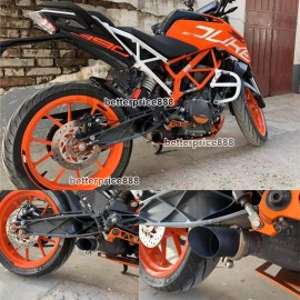 Unbranded Modified For 125 250 390 Duke 390 RC Slip On Exhaust Muffler Pipe Short Silencer