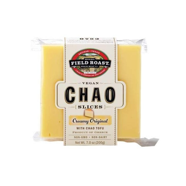 Field Roast Vegan Plant Based Dairy Free Chao Creamy Original Cheese Slices 2.2 pounds (Pack of 4)