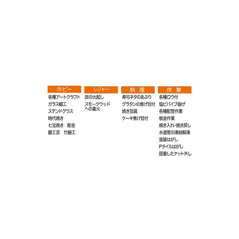 Shinfuji Burner, Torch, Burner, Power Torch, RZ-834S, Depth 1.2 x
