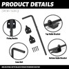 12" Heavy Duty Cane Bolt Gate Drop Rod Hardware Ground