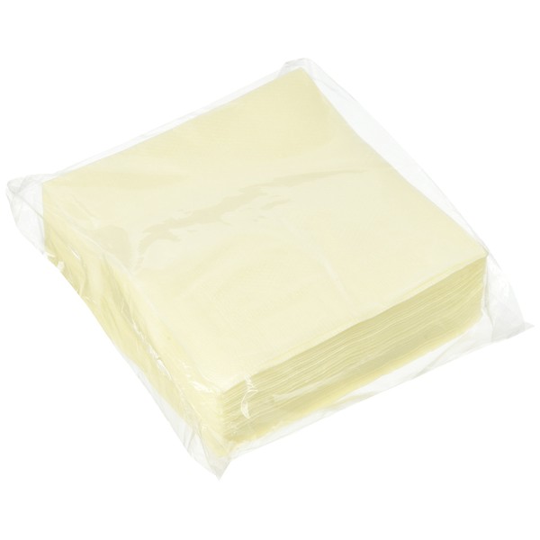 Daikoku Kogyo Color Napkin 4-fold, Yellow, Commercial Use, Pack of 500
