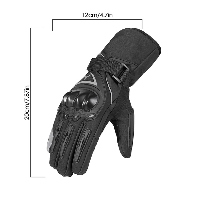 Winter Motorcycle Gloves Waterproof Cold Weather Motorcycle Gloves Warm Riding
