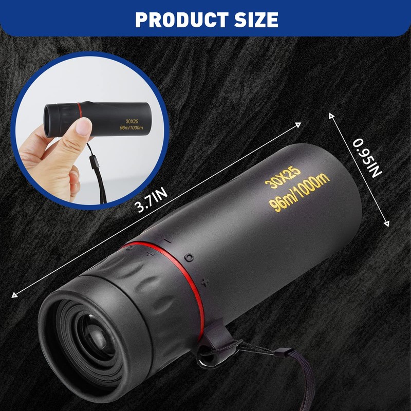 HDAJY Mini Monocular Telescope, Upgrade 30 x 25 HD Monoculars