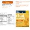 Tea India Chai Moments Ginger Chai Tea Instant Latte Mix