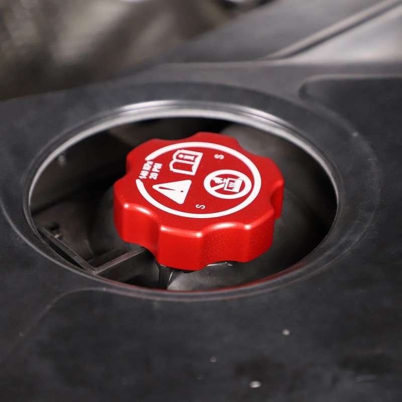 Unbranded 4PCS Red Alloy Engine Oil Cap Radiator Water Tank