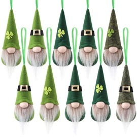 # St. Day Hanging GNOME Ornaments Set Irish Gnomes Handmade Leprechaun Tomet Decorations Spring GNOME Lucky Hanging Ornament