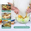 Raypard 8 Pcs 10" Large Plastic Wheat Straw Serving Spoons