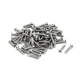 IIVVERR M2.5x12mm 316 Stainless Steel Phillips Countersunk Bolt Machine Screw 80pcs (M2.5x12mm 316 Acero Inoxidable Tornillo Avellanado Phillips Tornillo de Máquina 80pcs