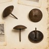 Amanaote Metal 1” Diameter Antique Brass Hardware Upholstery Clavos Decorative