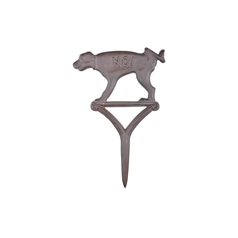 Esschert Design HB15 Dog Sign Peeing No!, Brown