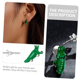 BESPORTBLE 1 Pair Cartoon Ear Studs Sterling Earrings Inspired Jewelry for Parties Daily Wear Unique Friends Family