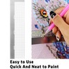 AUEAR, Stainless Steel Painting Ruler 800 Blank Grids Round Full