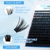 GEMERRY Cluster Lashes 280pcs Lash Clusters Fluffy Lashes DIY Lash