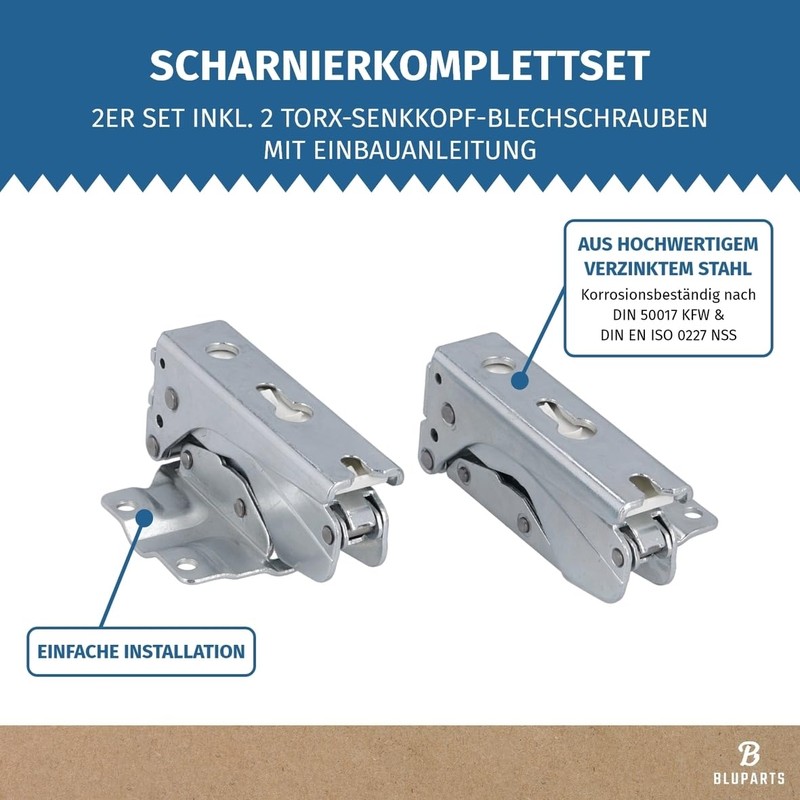 easyPART Compatible / Replacement for Siemens 10090990 Door Hinge Set