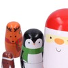 6Pcs Russian Nesting Dolls Gift Wooden Painted Art Crafts Cartoon