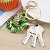 ECSiNG 2 pieces frog key ring, green frog key ring,