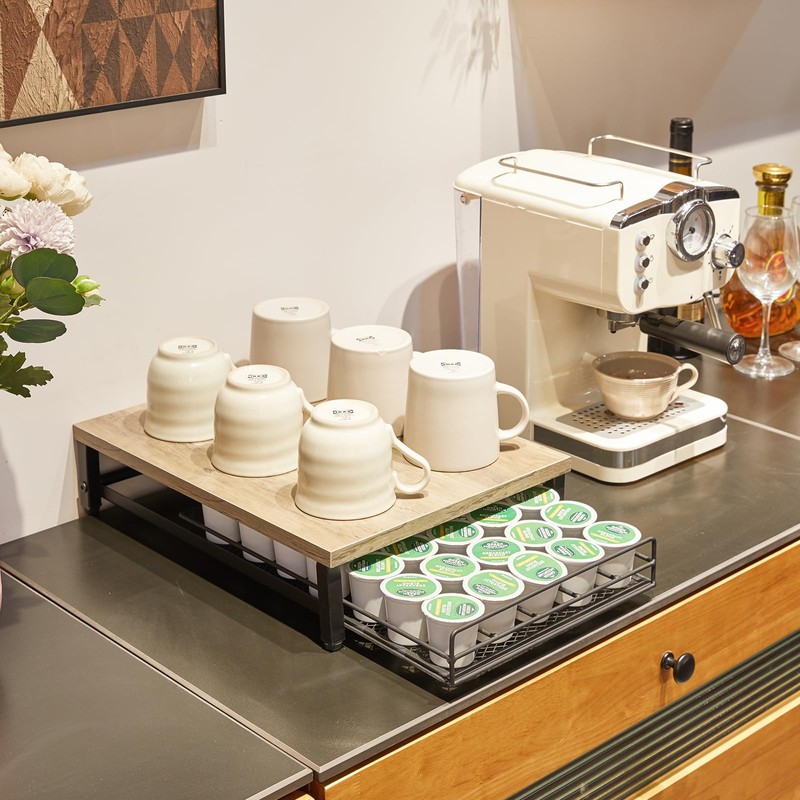 IBUYKE Coffee Pod Drawer Holder for K Cup, 35 Capacity