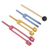Tuning Forks Set for Healing with Mallet 3 Color Weighted