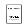 Easthope 11x14 in Black Aluminum Poster Frame, Wall Mount, 1