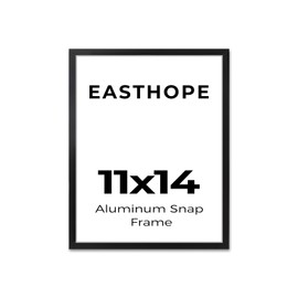 Easthope 11x14 in Black Aluminum Poster Frame, Wall Mount, 1 Pack
