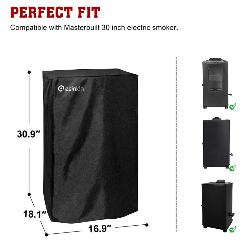 Esinkin 30-Inch Electric Smoker Cover for Masterbuilt Electric Smoker, Dust