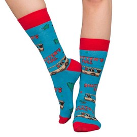 Christmas Socks for Men and Women - One Size, Comfortable Cotton Festive Holiday Socks