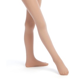 Danskin Little Girls' Student Footed Tight, Suntan, S (4/6)