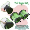 EastRock Green Bongo Drum 4” and 5” Set for Adults,Beginners,Percussion