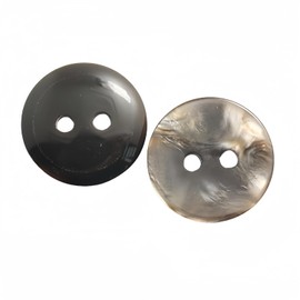 20 botones redondos de resina, broches de costura para manualidades, 2 agujeros, accesorios de bricolaje hechos a mano (café, 15 mm)