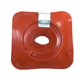 #5 (4-1/4" to 7-1/2") DEKTITE Square Base Combo Pipe Flashing Boot: RED High Temp Silicone Square Base Flexible Pipe Flashing Dektite (DC205REC)