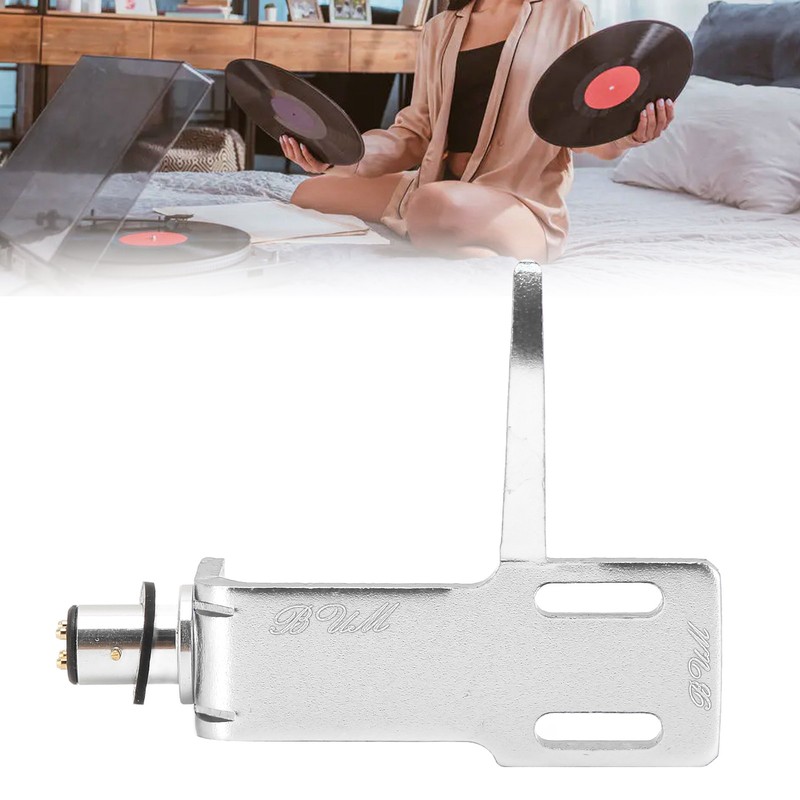 Phonograph Turntable Headshell Aluminum Alloy Headshell Cartridge Keeper for Record