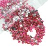 qiipii 5000PCS 4mm Crystal Rose Pink Resin Rhinestones for Crafts