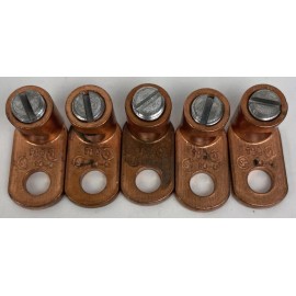 Thomas & Betts 5 x THOMAS & BETTS 71005-TB Locktite Copper Cone Screw Lug Conductor Range 14-4