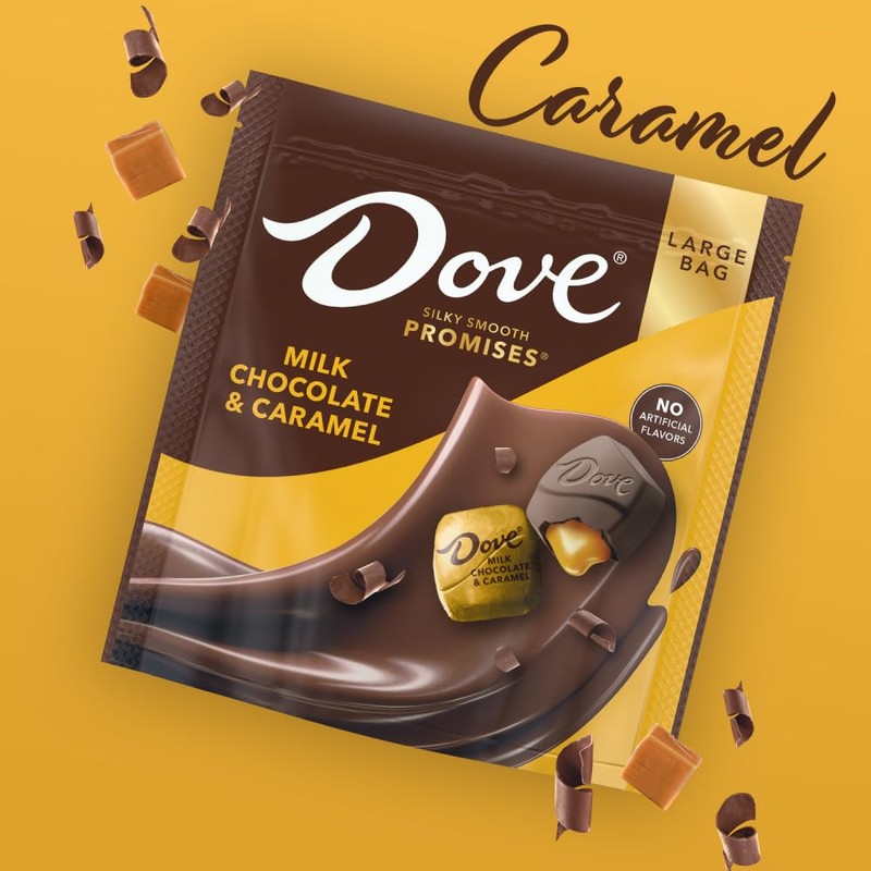 DOVE PROMISES Milk Chocolate & Caramel Candy, 12.67 Oz Large