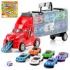 The Magic Toy Shop Car Transporter Truck with 12 Storage