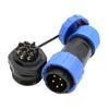 ZBLZGP TY20 5 Pin Aviation Waterproof Connector Male Female Cable