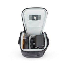 Lowepro Adventura SH 115 III, bolsa de hombro para cámara con correa de hombro ajustable/extraíble, mochila para cámara sin espejo, compatible con Sony Alpha 6000 Series, negro